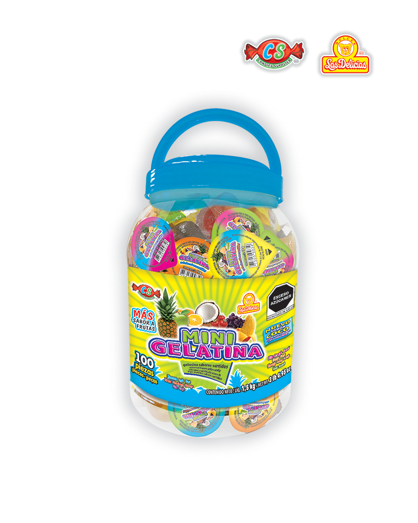 GLK010_1 MINI GELATINA VITROLERO 100 PZAS - Imagen 1