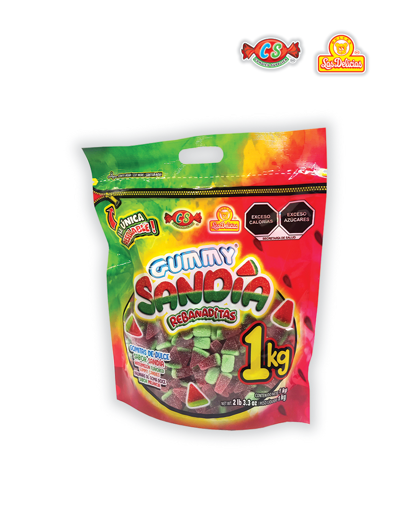 GUS010_1 GUMMY SANDIA REBANADITAS - Imagen 1