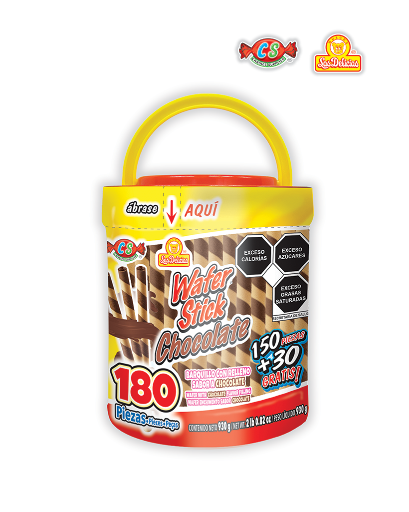 WST135_1 WAFER STICK CHOCOLATE 180 PZAS - Imagen 1